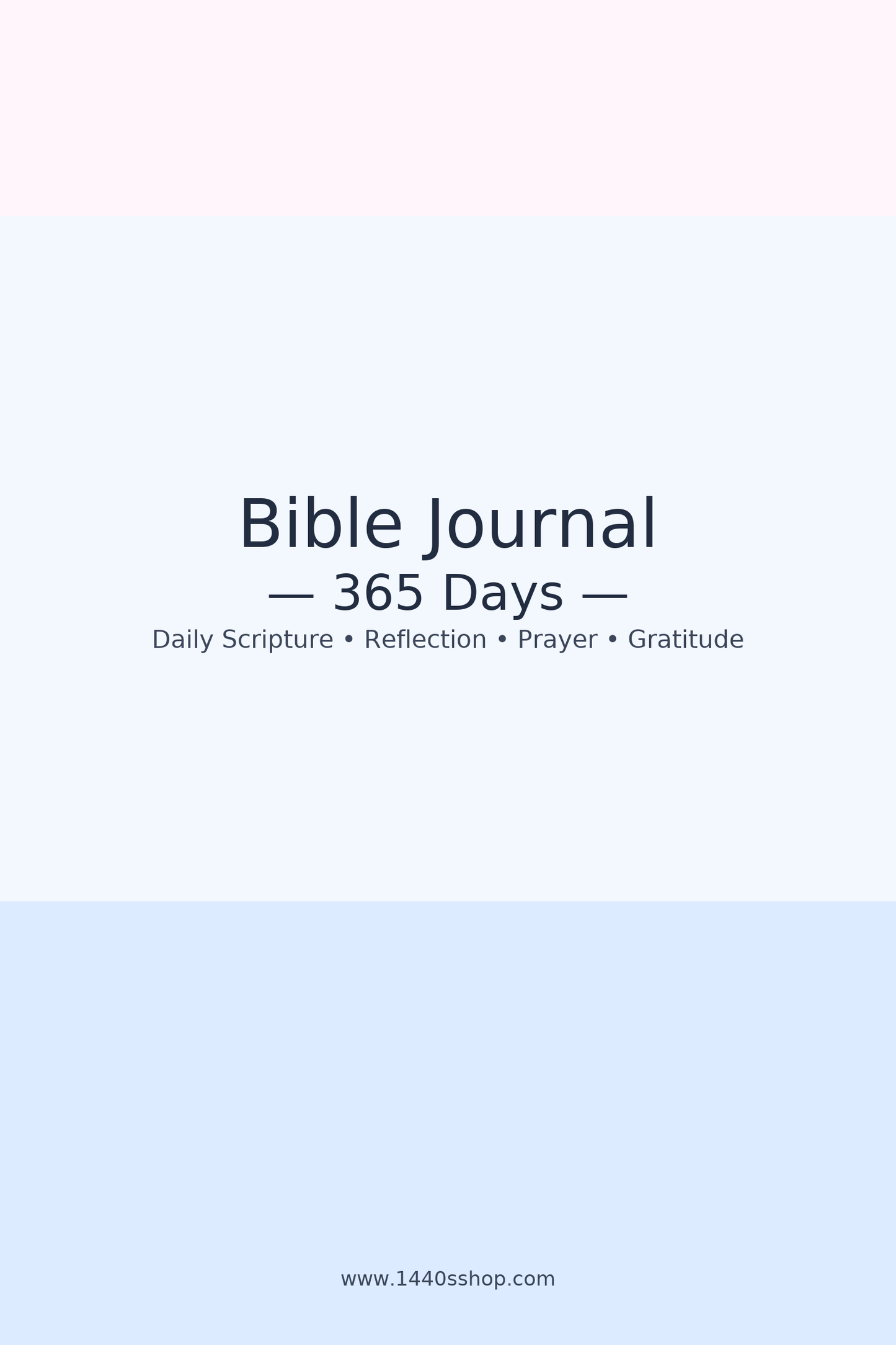 Scripture & Prayer: 365-Day Bible Journal (Fillable PDF)