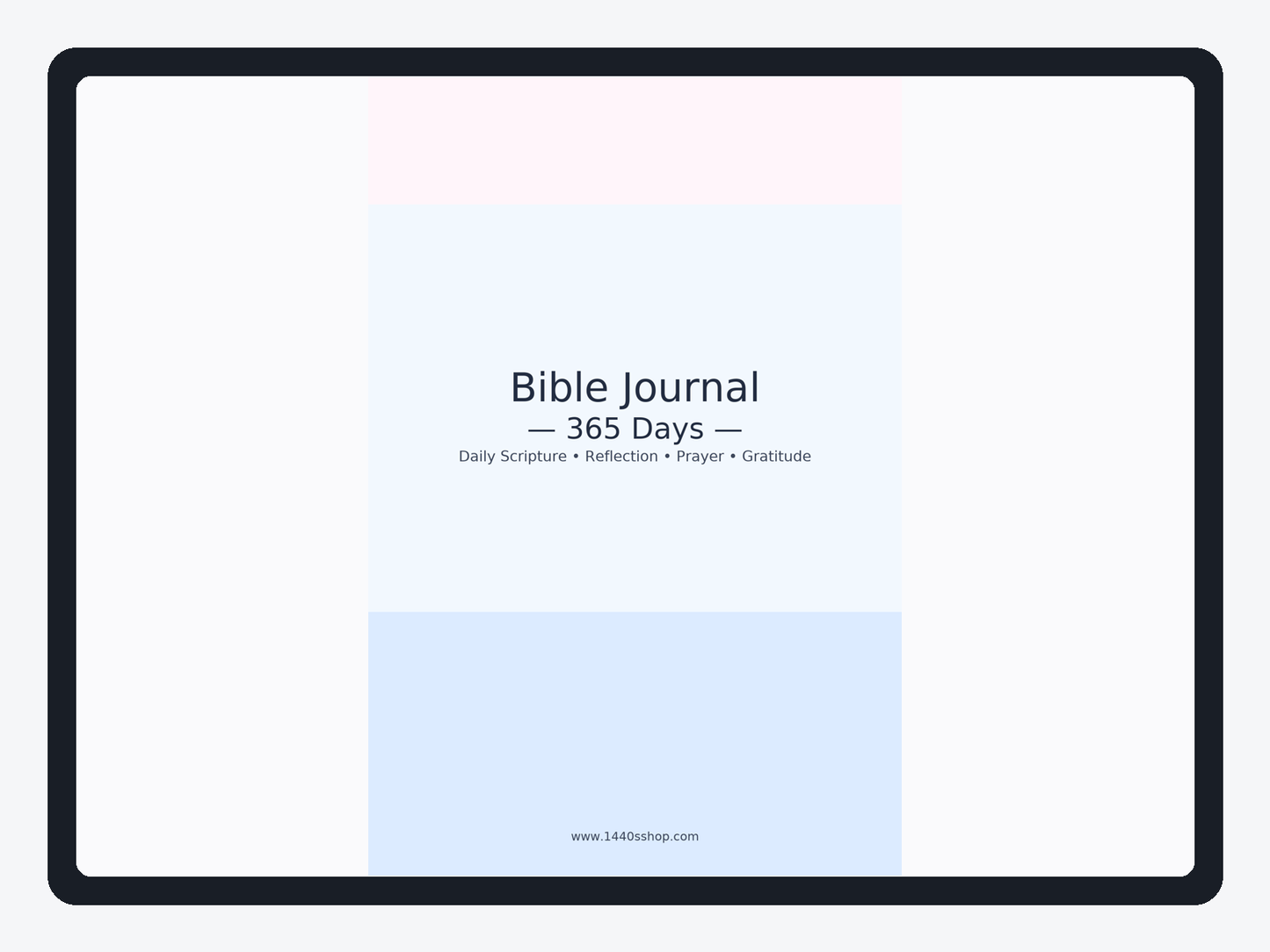 Scripture & Prayer: 365-Day Bible Journal (Fillable PDF)