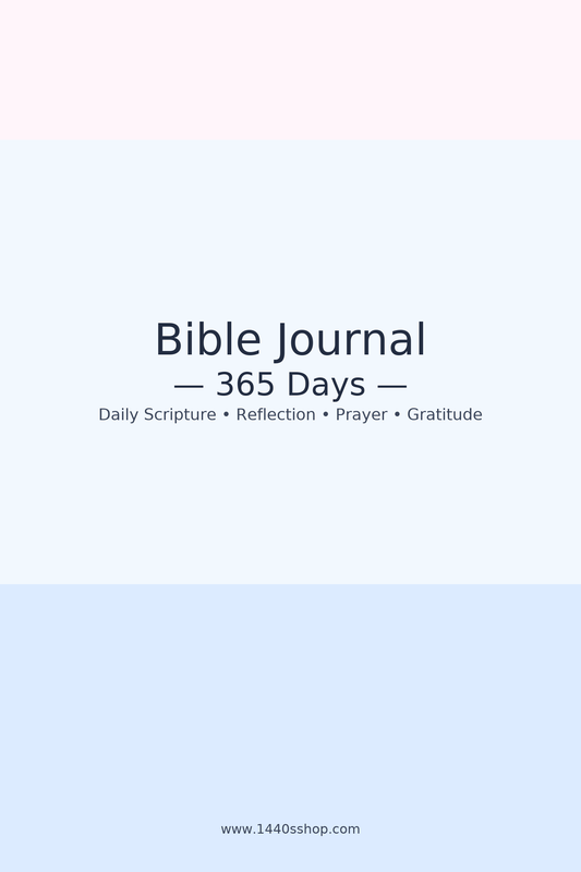 Scripture & Prayer: 365-Day Bible Journal (Fillable PDF)