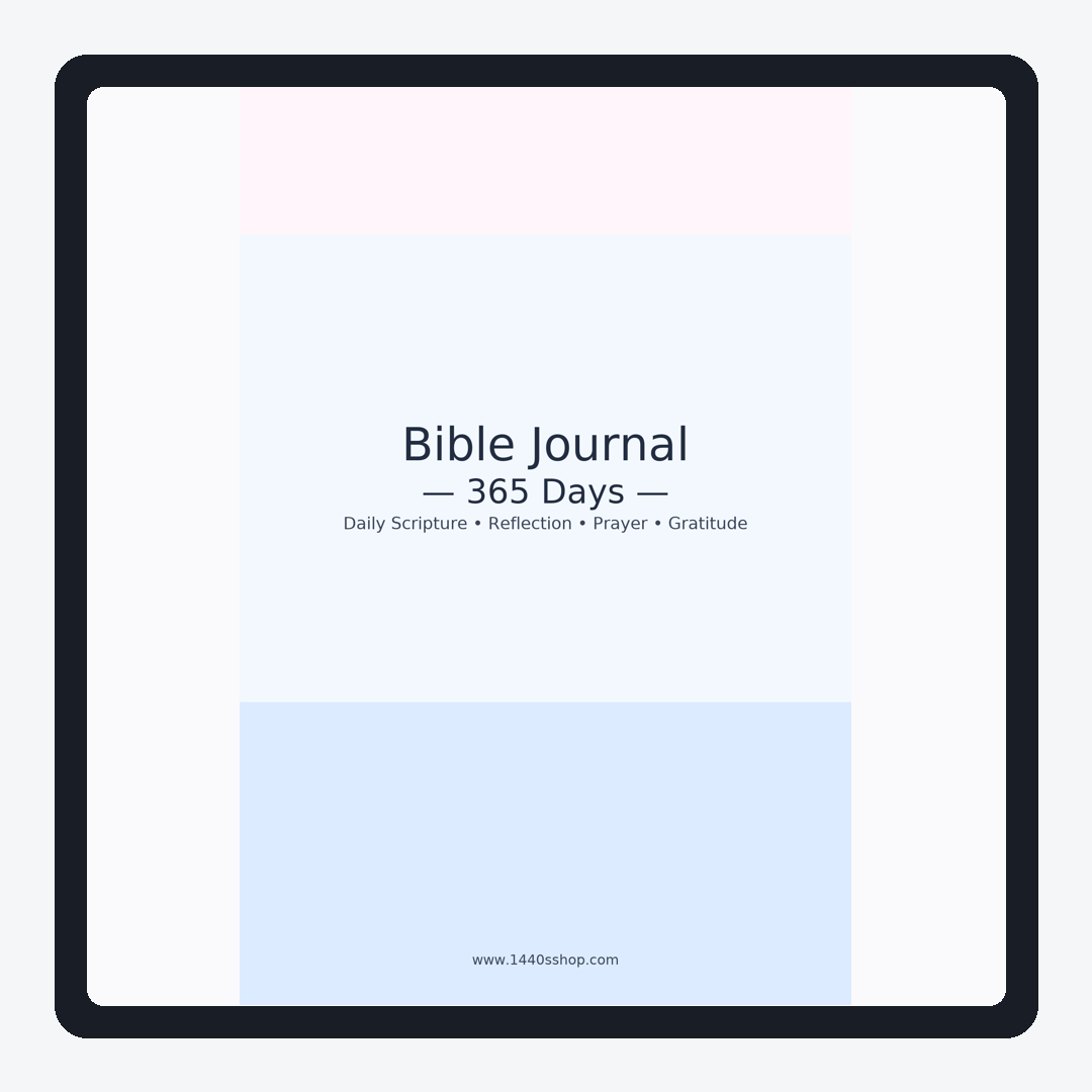 Scripture & Prayer: 365-Day Bible Journal (Fillable PDF)